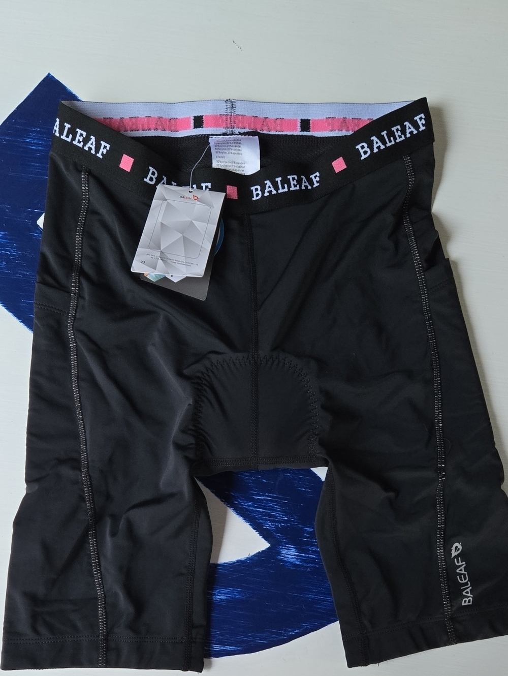Baleaf Black Padded Biker Shorts Size Small